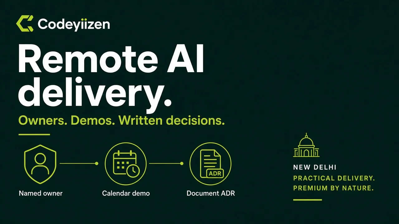 Remote AI delivery from New Delhi thumbnail