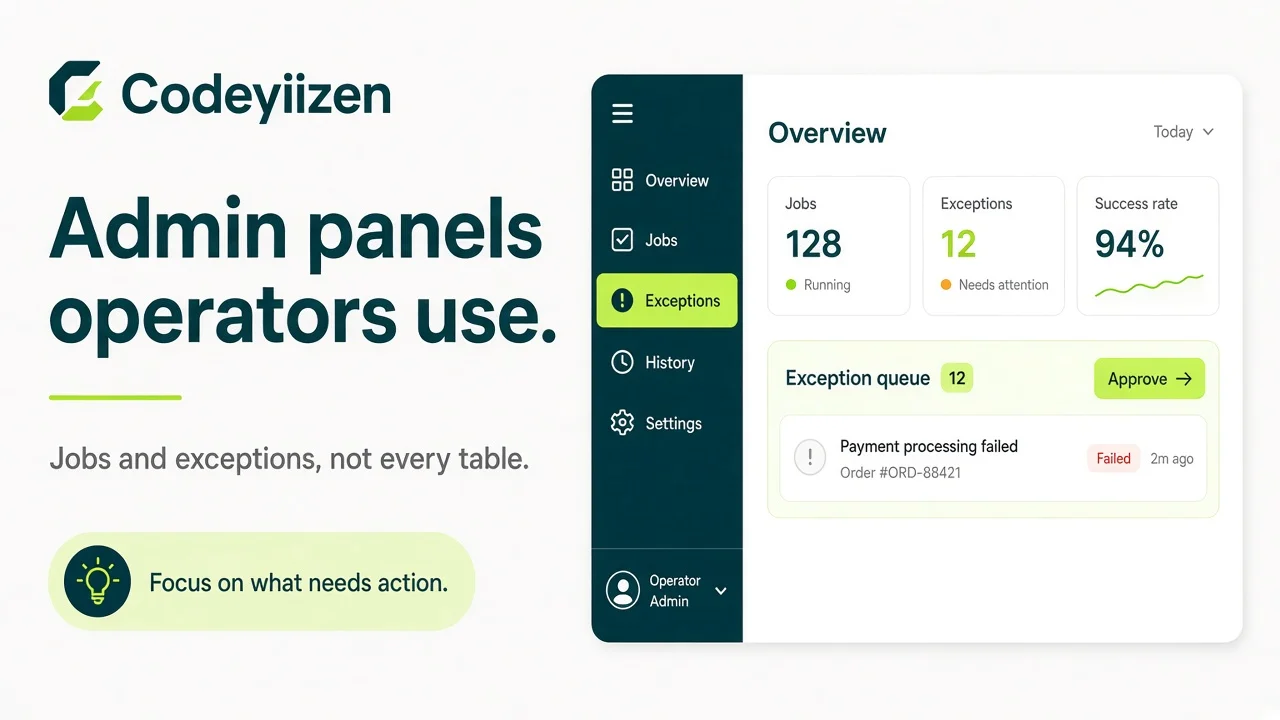 SaaS admin panel design thumbnail