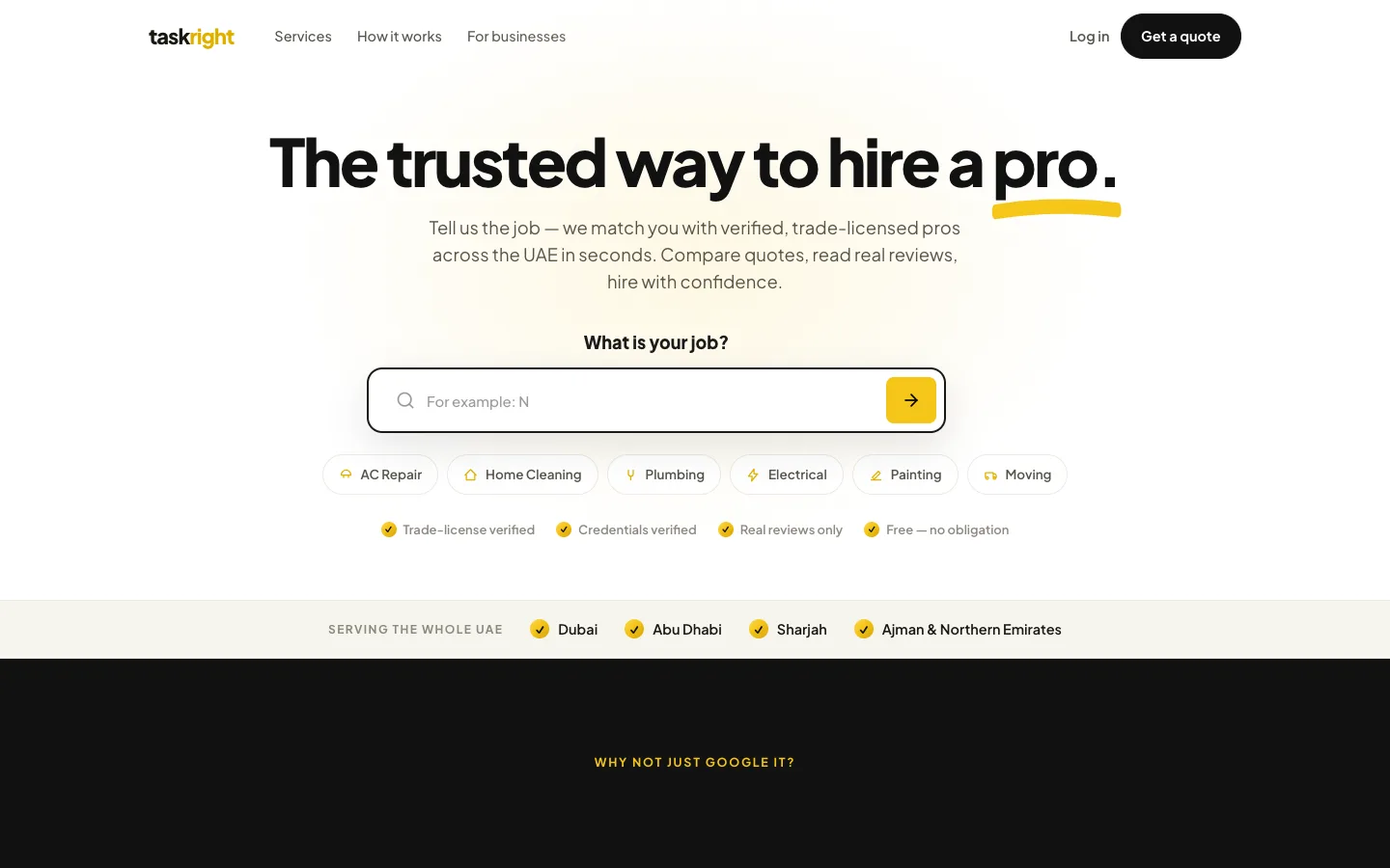 TaskRight UAE service marketplace